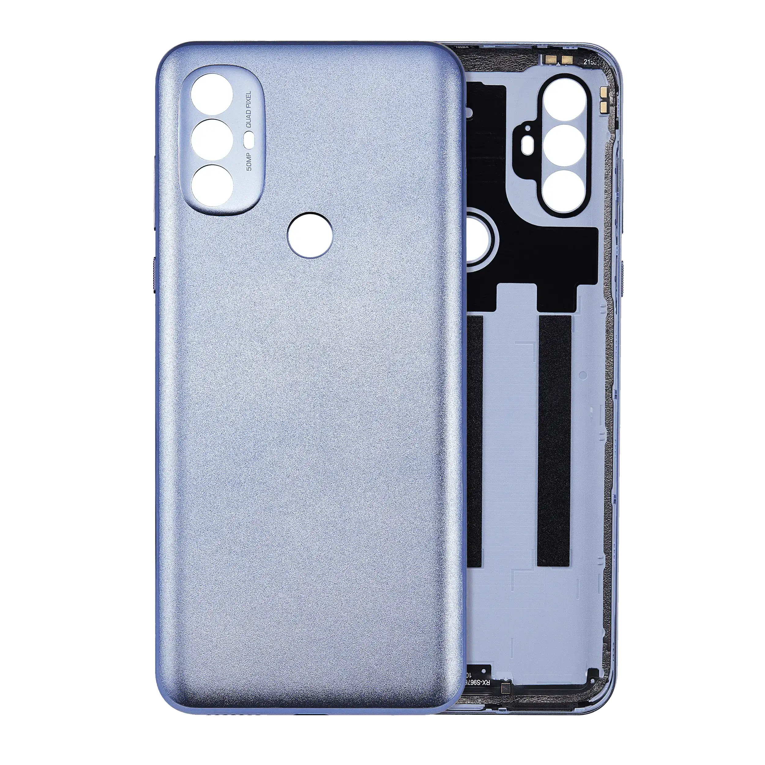 Back Cover Glass Compatible For Motorola Moto G Power (Xt2165 / 2022) (Official - Not Aftermarket) (Opal Silver)
