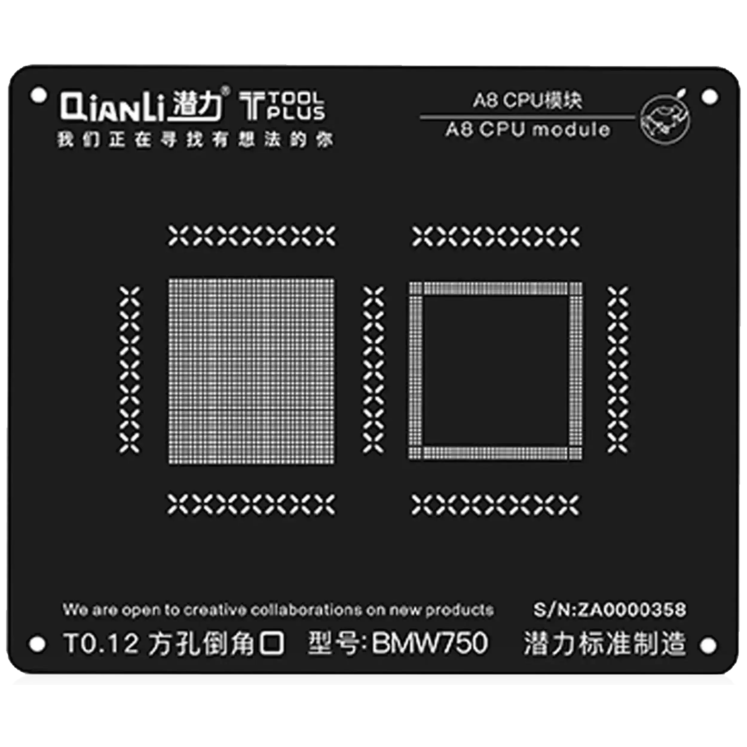A8 Bmw750 Iblack Stencil (2D) (Qianli)