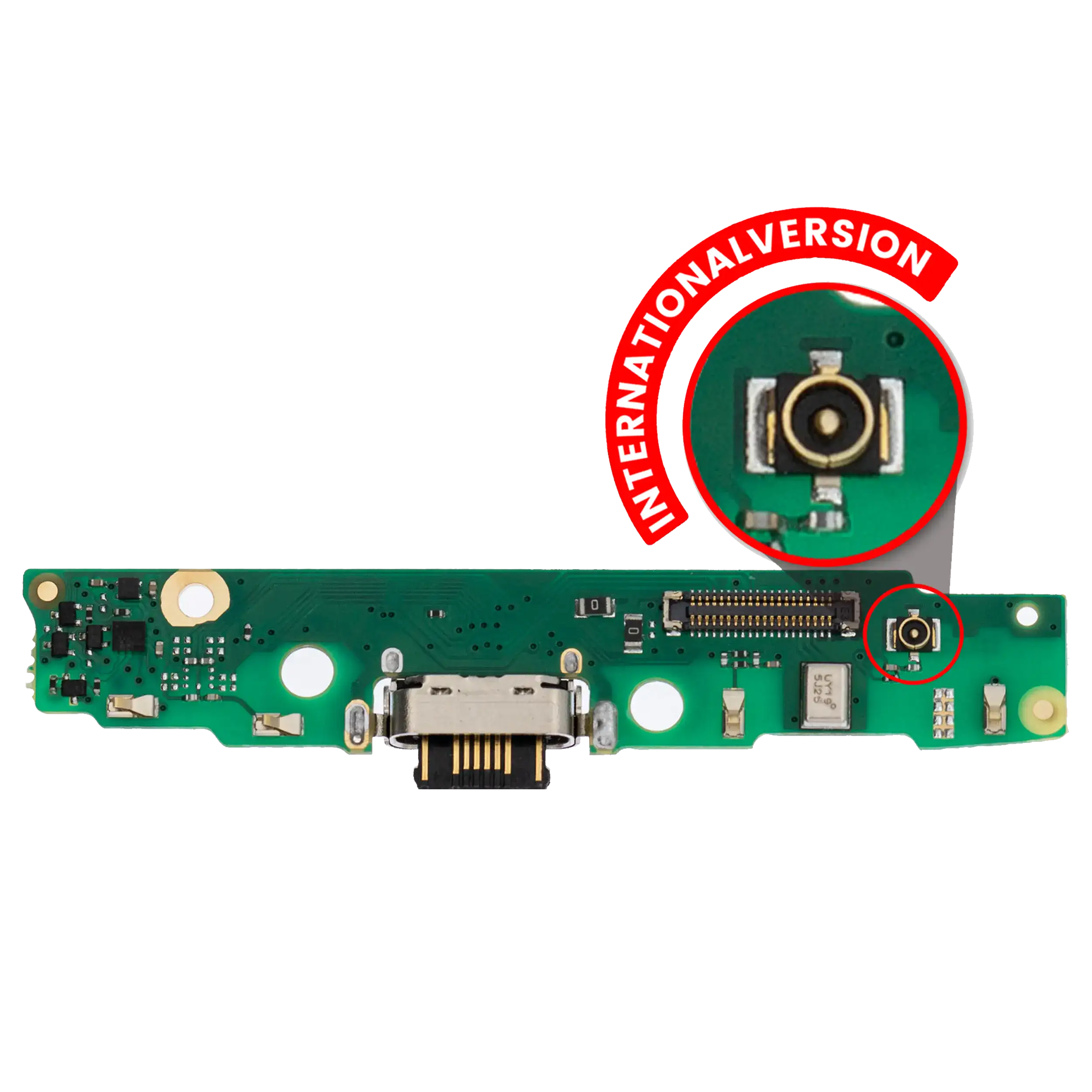 Charging Port With Board Compatible For Motorola Moto G7 Power (Xt1955 / 2019) / G7 Supra (Xt1955-5 / 2019) (International Version)