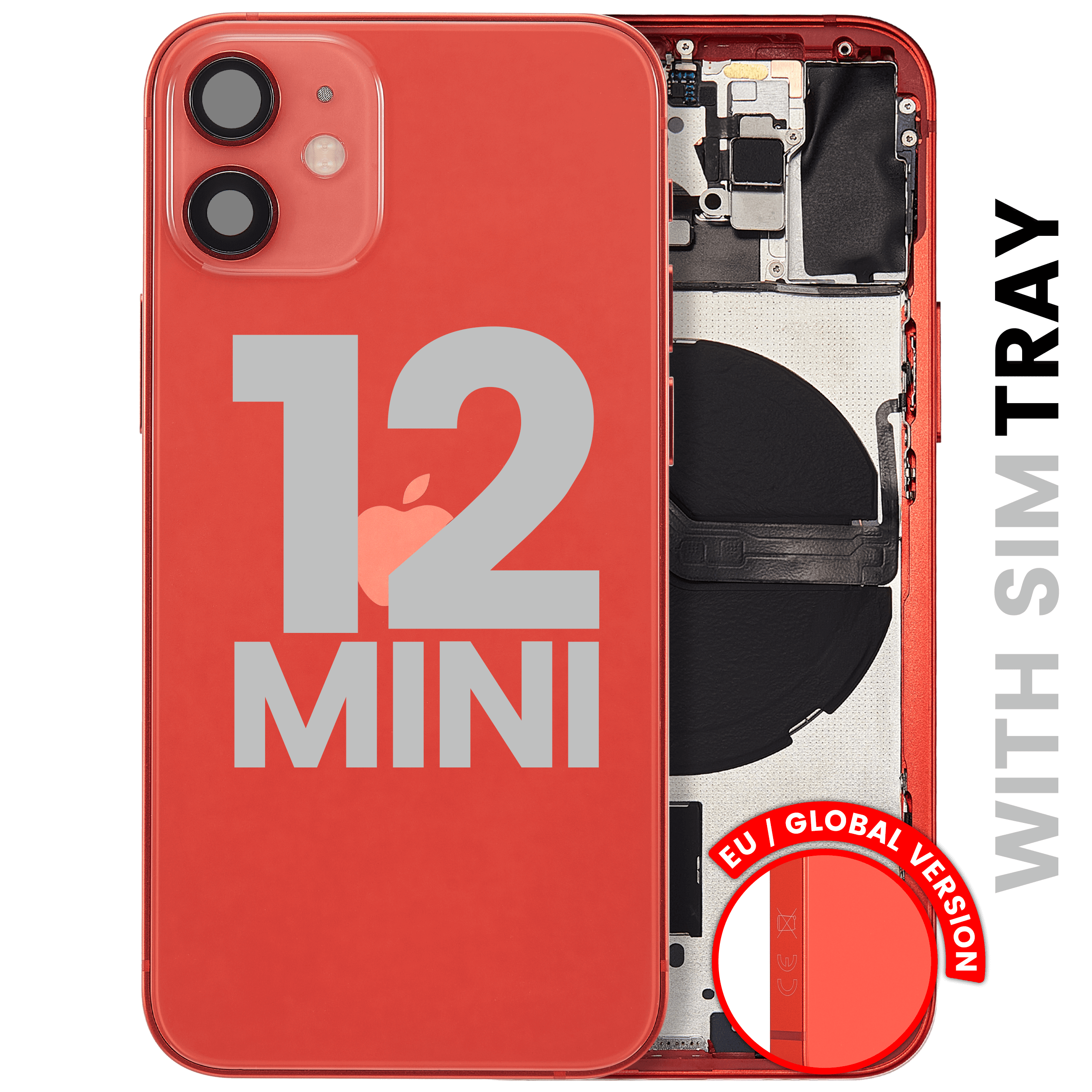 Back Housing W/ Small Parts For iPhone 12 Mini (EU / Global