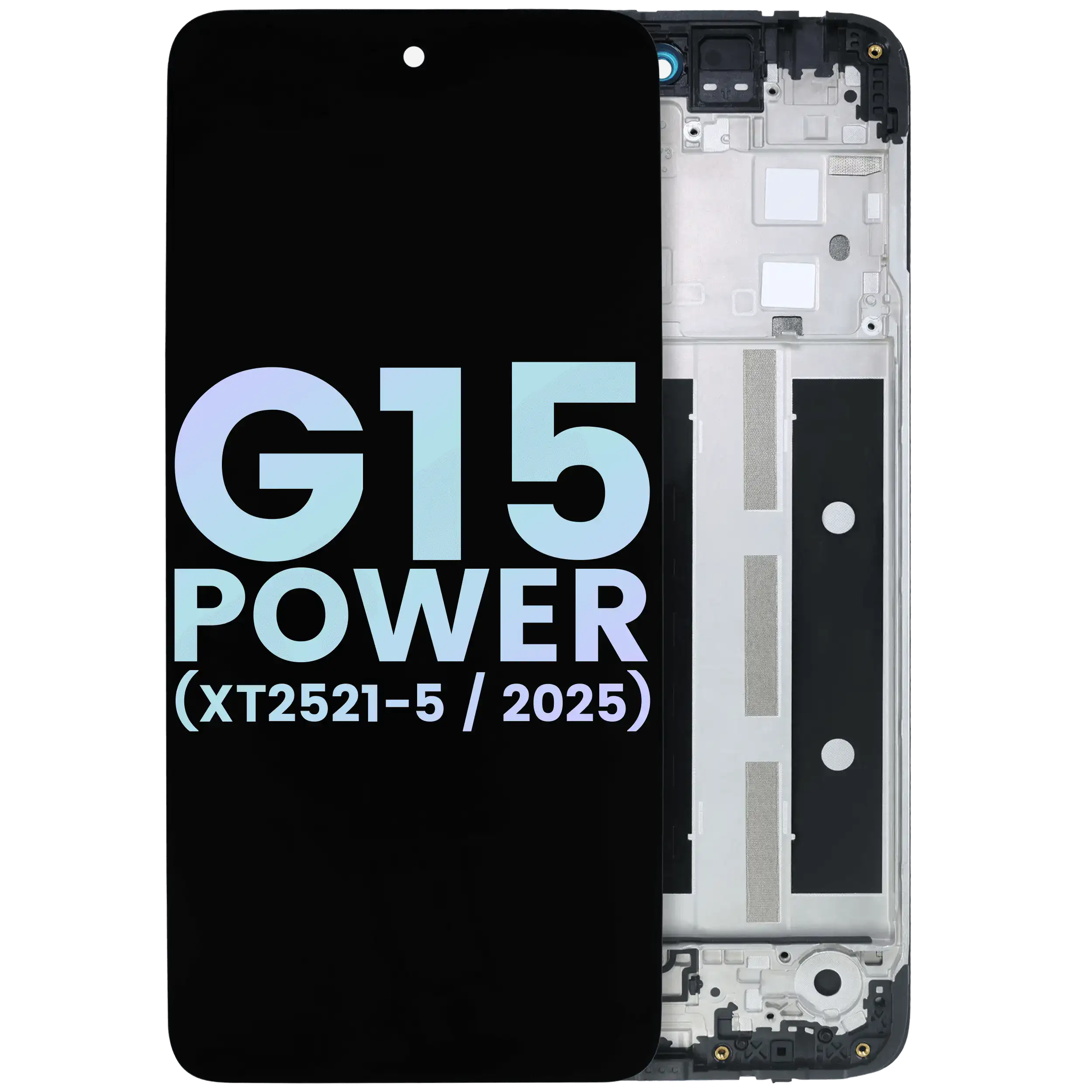 LCD Assembly With Frame For Motorola Moto G15 Power (XT2521-5 /2025) (Genuine OEM) (All Colors)