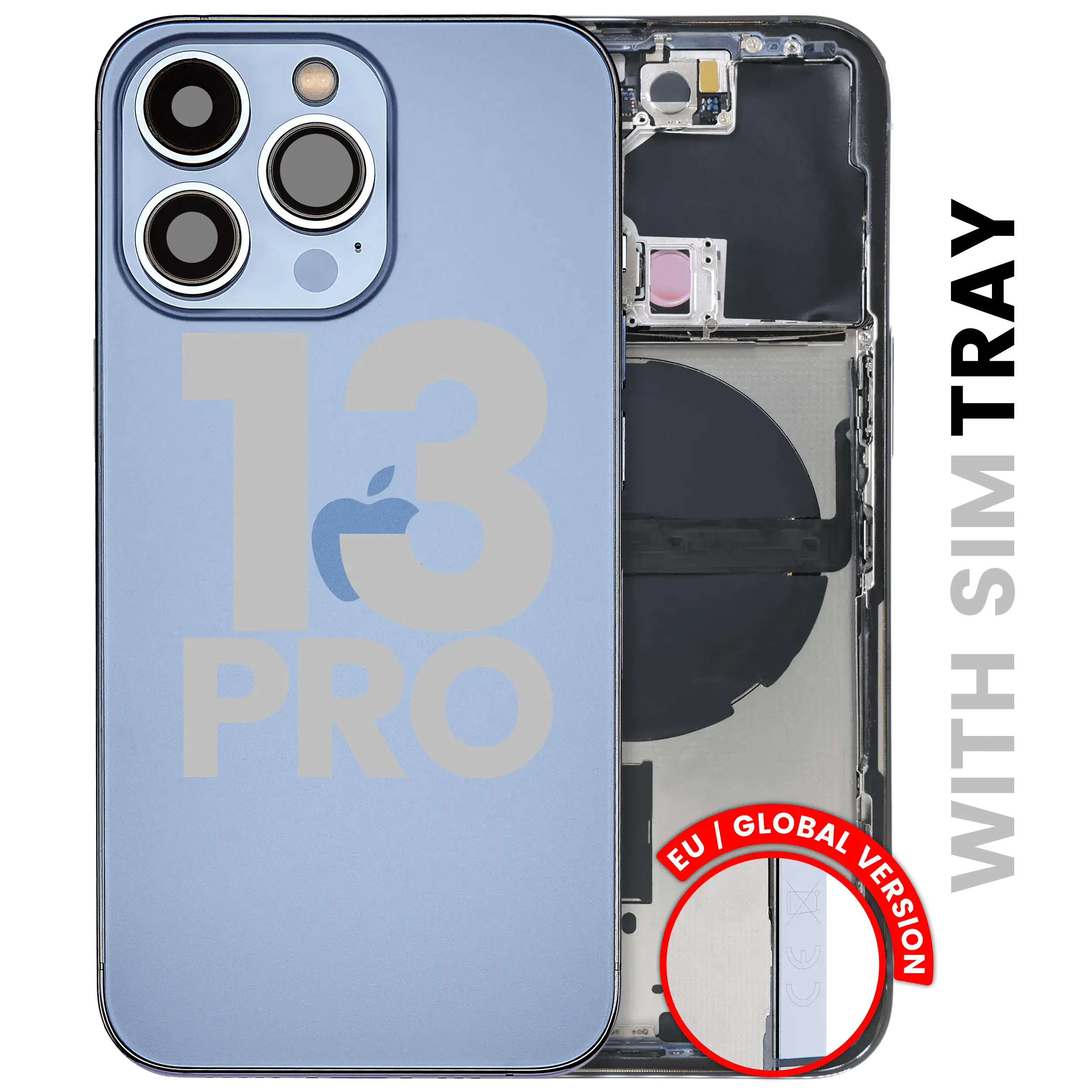 Back Housing W/ Small Parts For iPhone 13 Pro (EU / Global Version