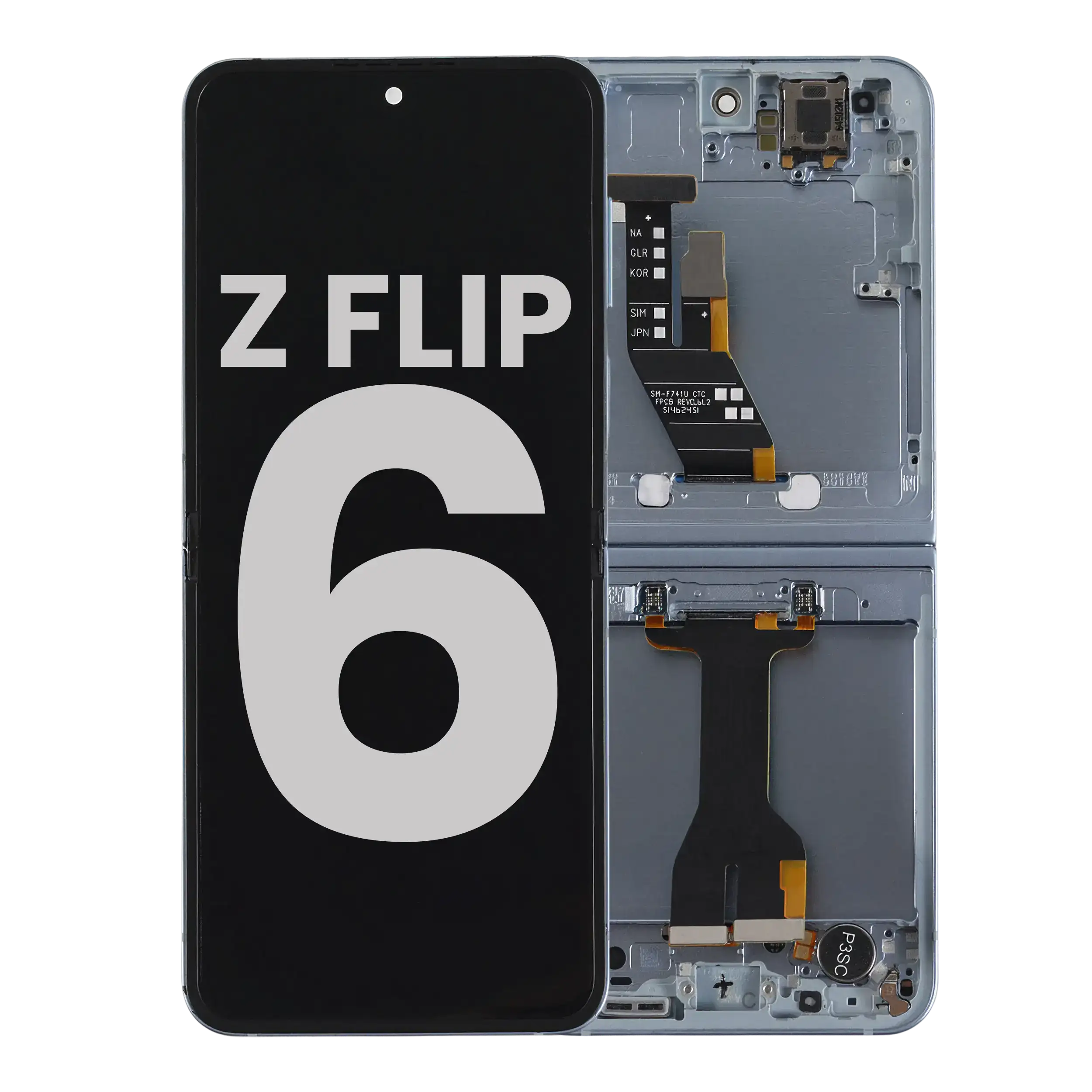 Inner OLED Assembly With Frame For Samsung Galaxy Z Flip 6 5G (US