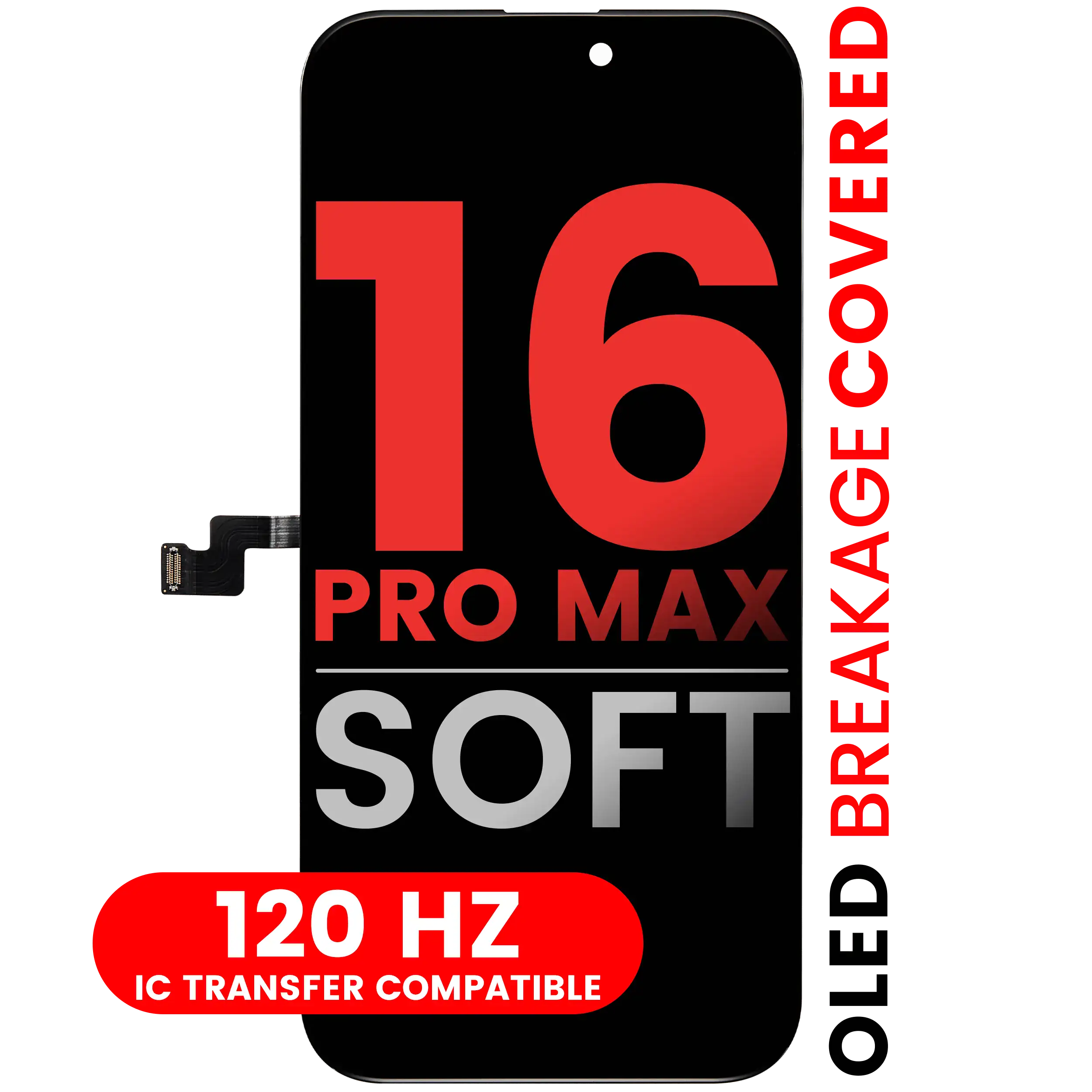 OLED Assembly For iPhone 16 Pro Max (Aftermarket Pro: XO7 Soft