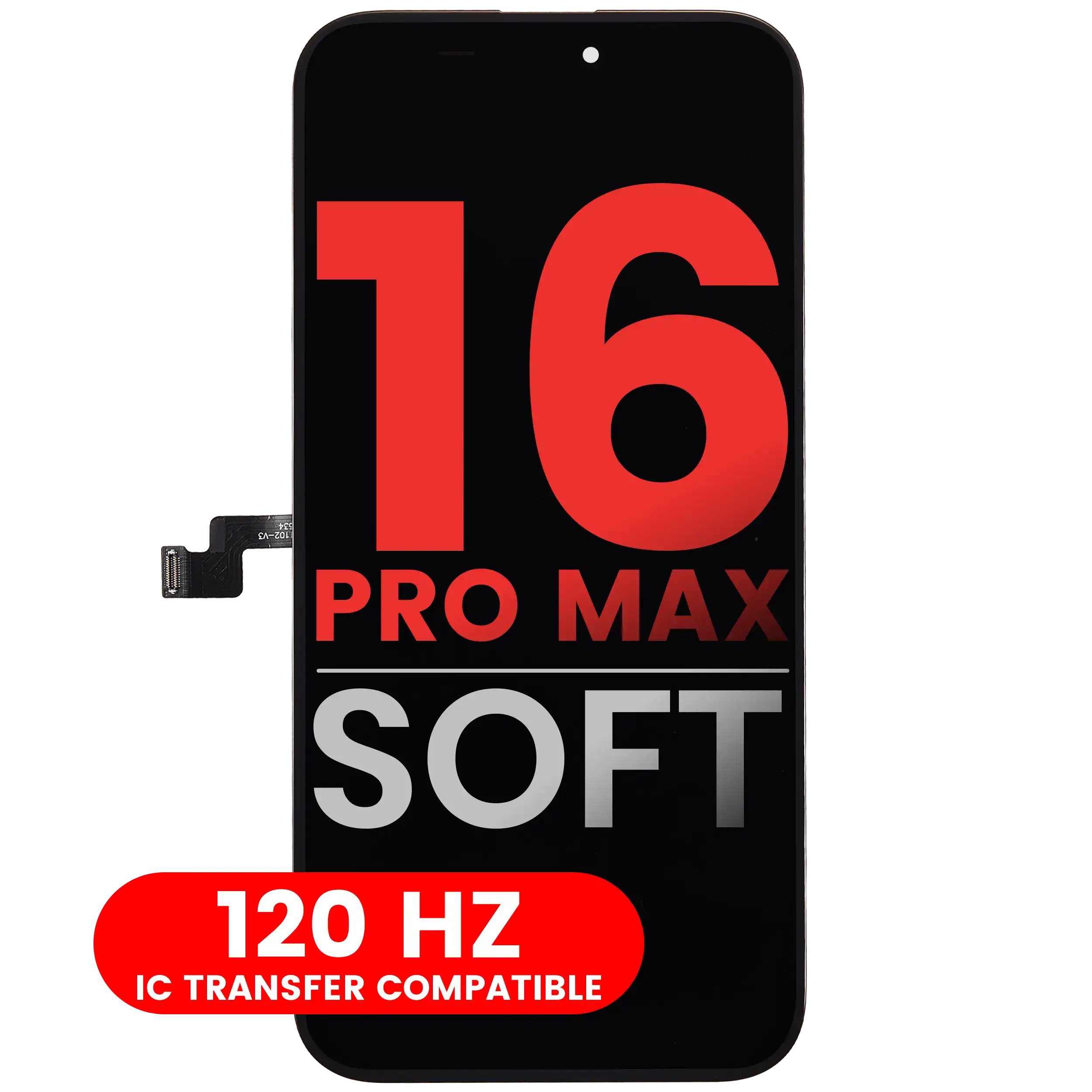 OLED Assembly For iPhone 16 Pro Max (Aftermarket Plus: Soft