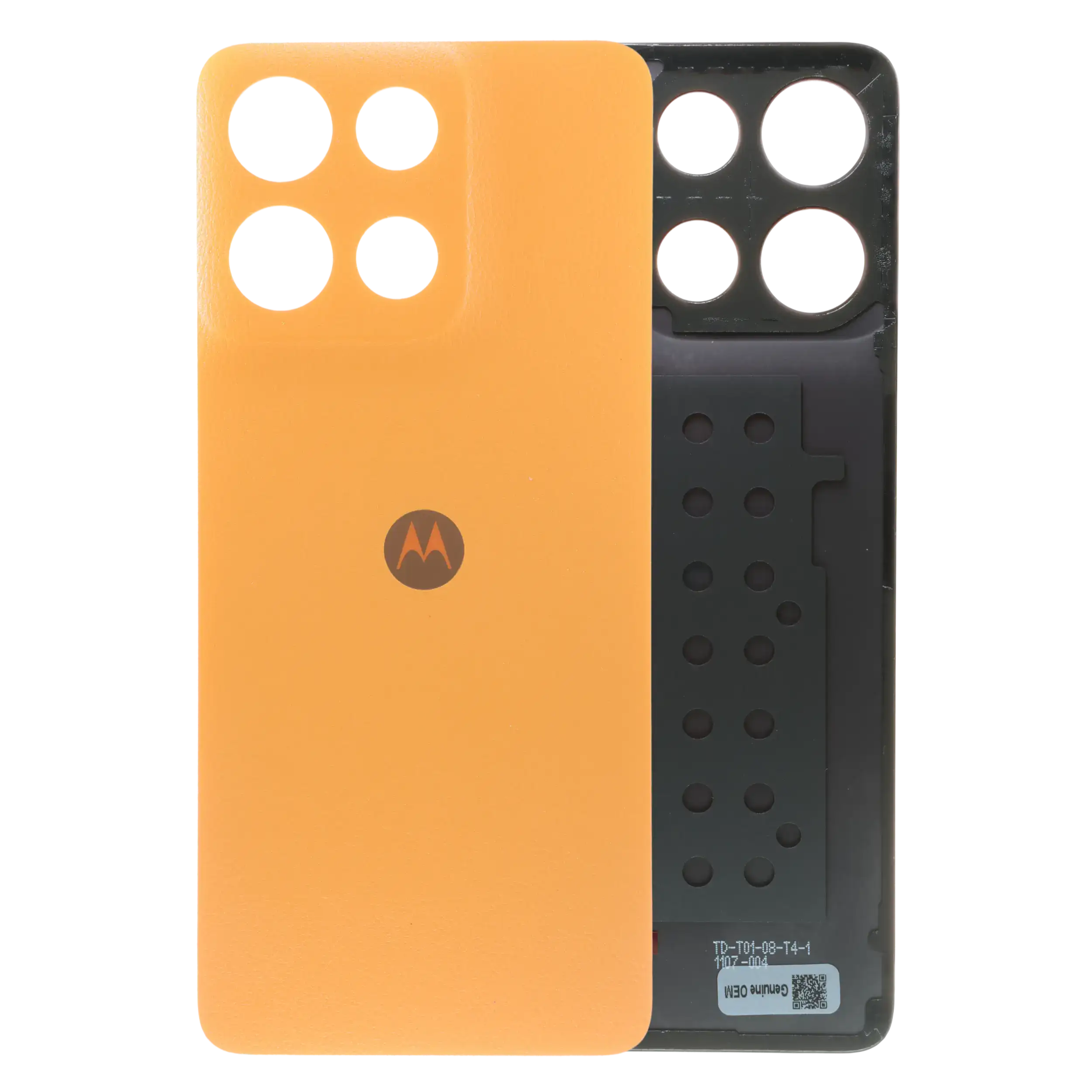 Back Cover Glass For Motorola Moto G15 (XT2521 /2025) (Genuine OEM) (Sunrise Orange)