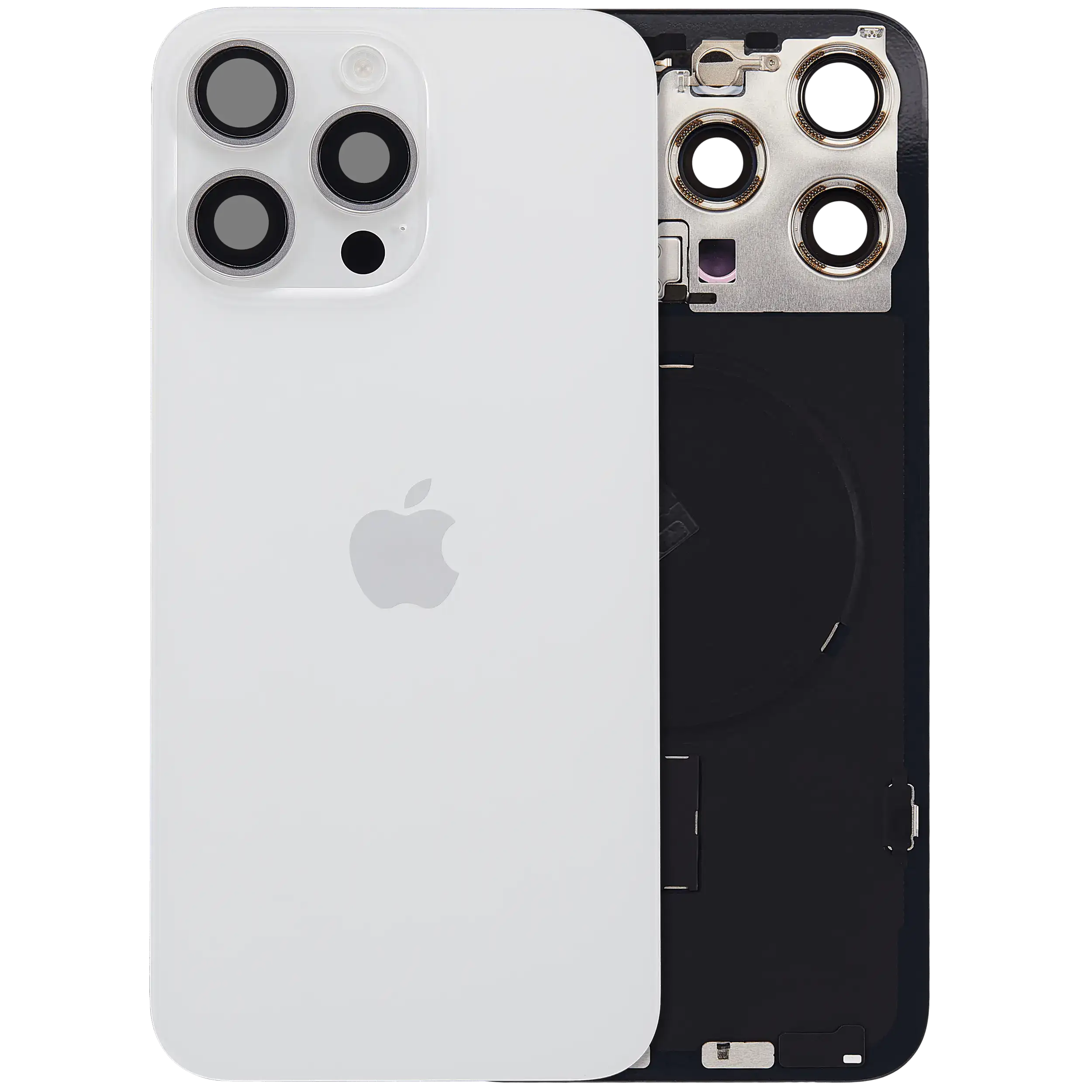 Back Glass w/ MagSafe Magnet & NFC & Flashlight Flex For IPhone 15