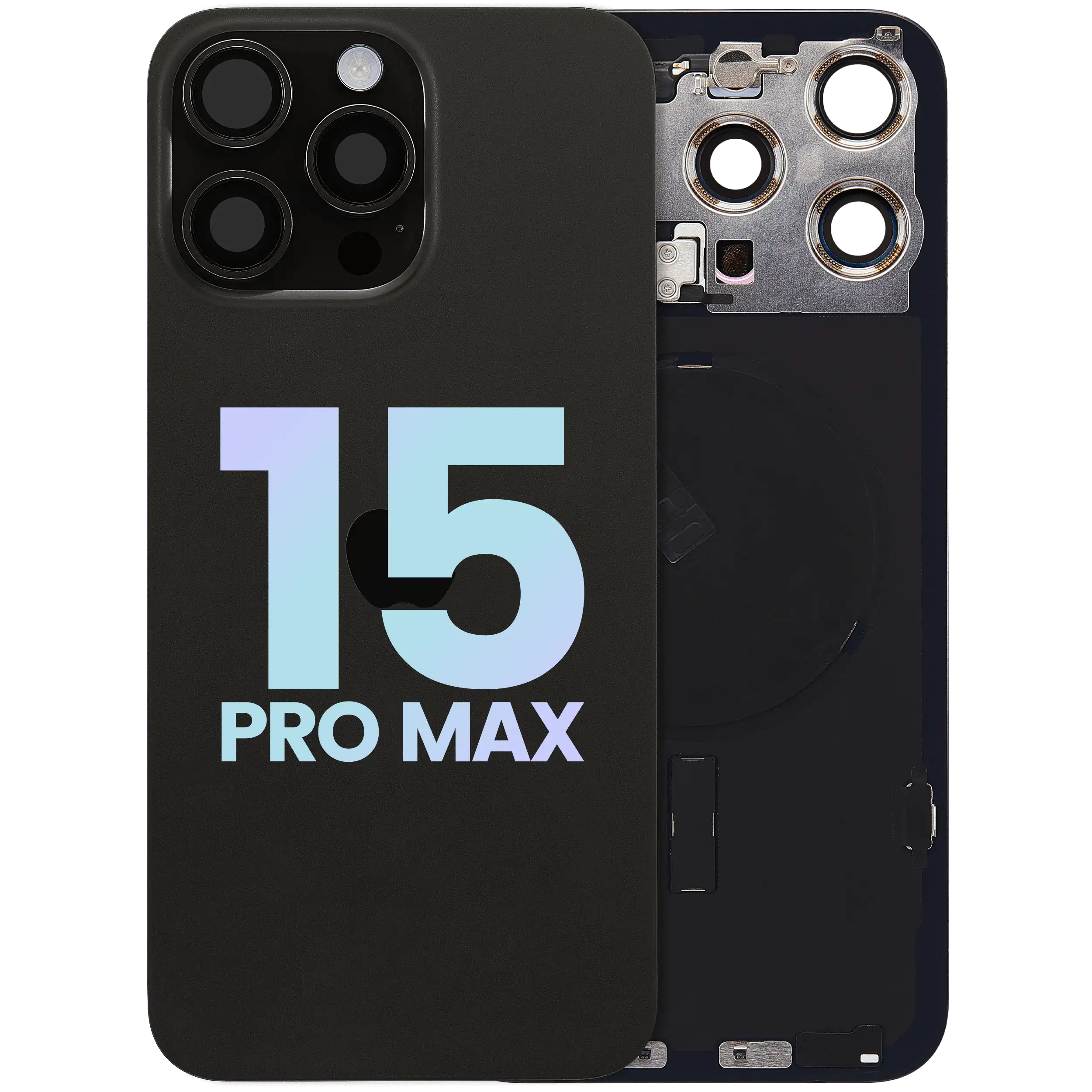 Back Glass w/ MagSafe Magnet & NFC & Flashlight Flex For IPhone 15