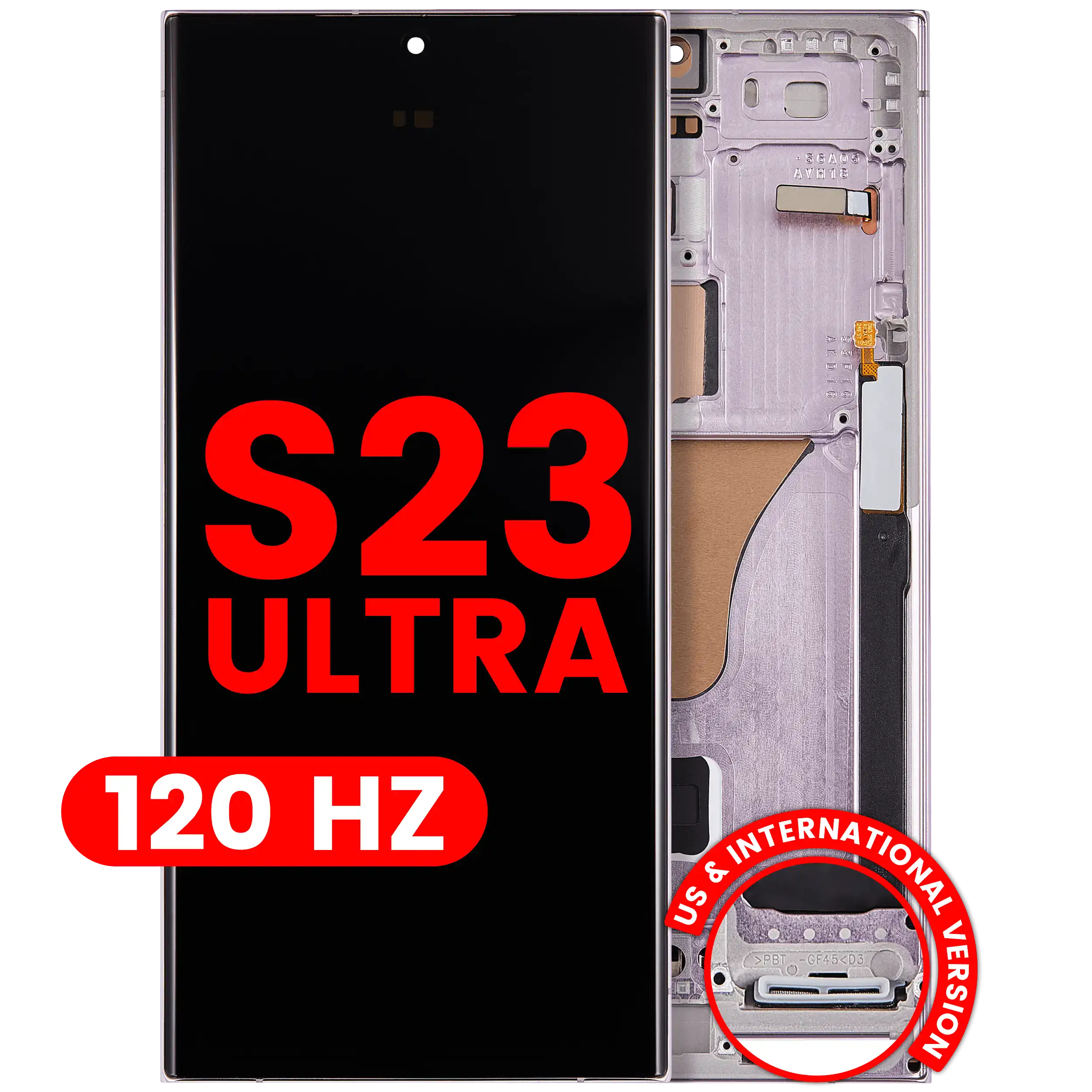 OLED Assembly With Frame For Samsung Galaxy S23 Ultra (US
