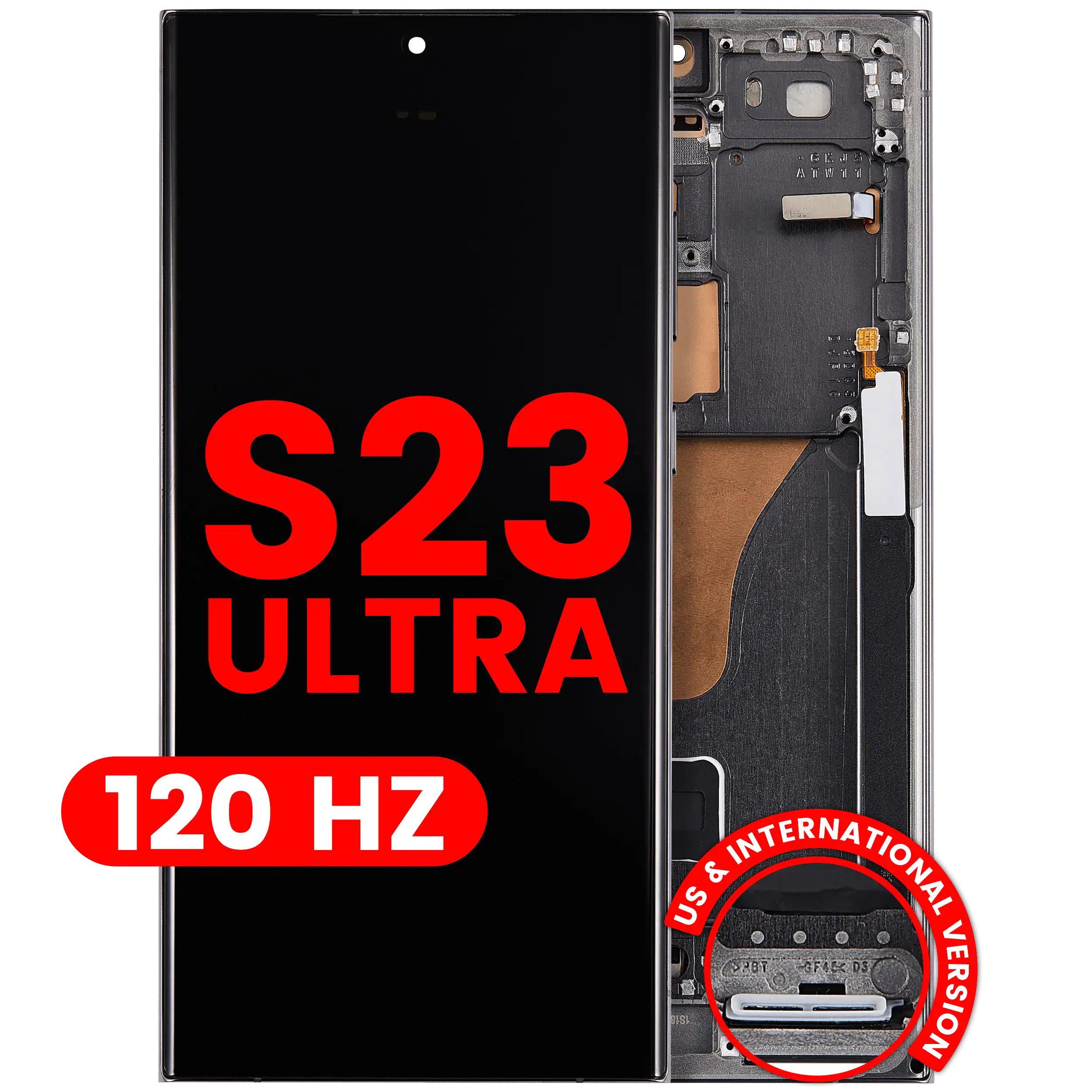 OLED Assembly With Frame For Samsung Galaxy S23 Ultra (US