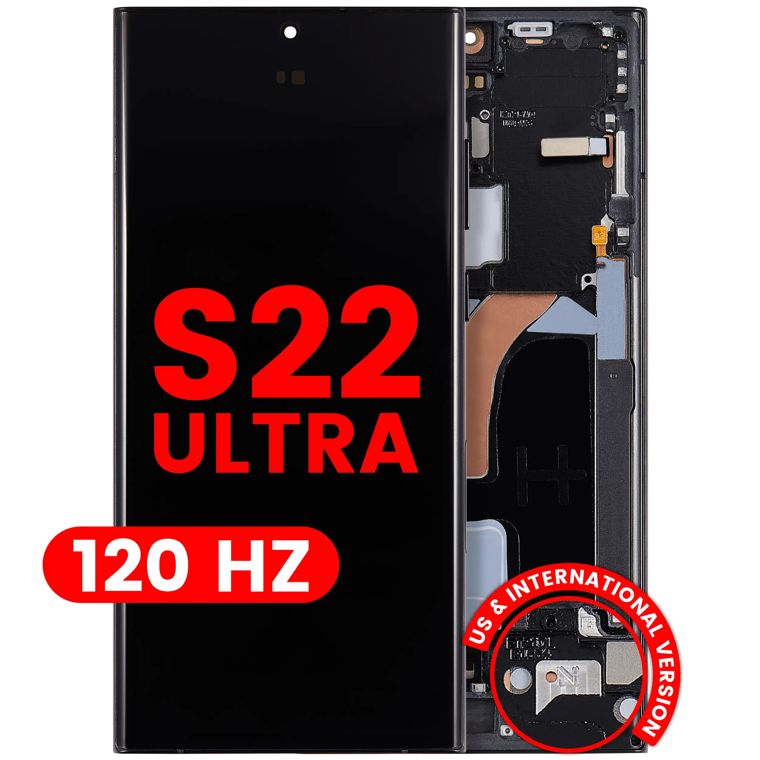 OLED Assembly With Frame For Samsung Galaxy S22 Ultra 5G (US