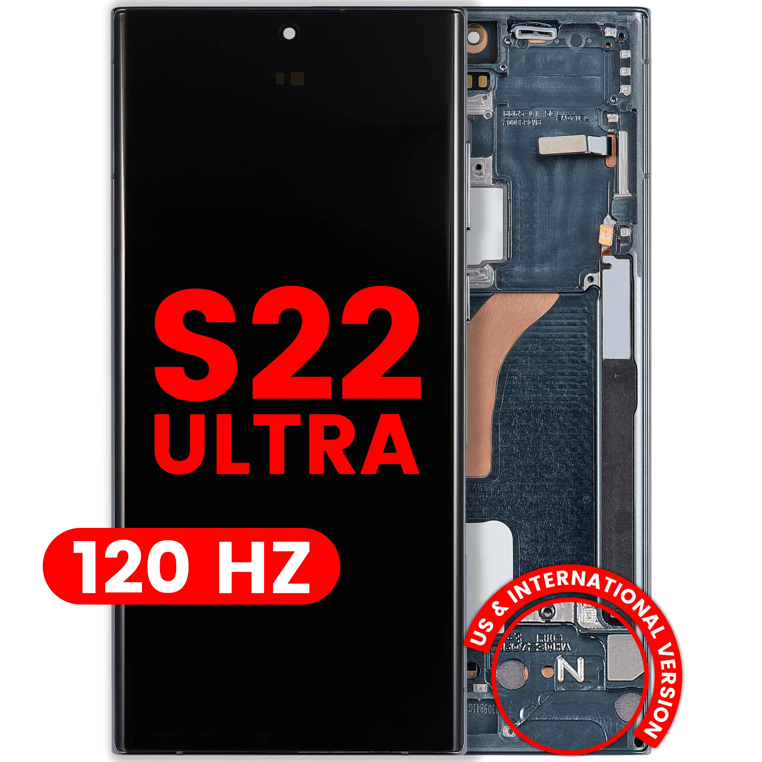 OLED Assembly With Frame For Samsung Galaxy S22 Ultra 5G (US