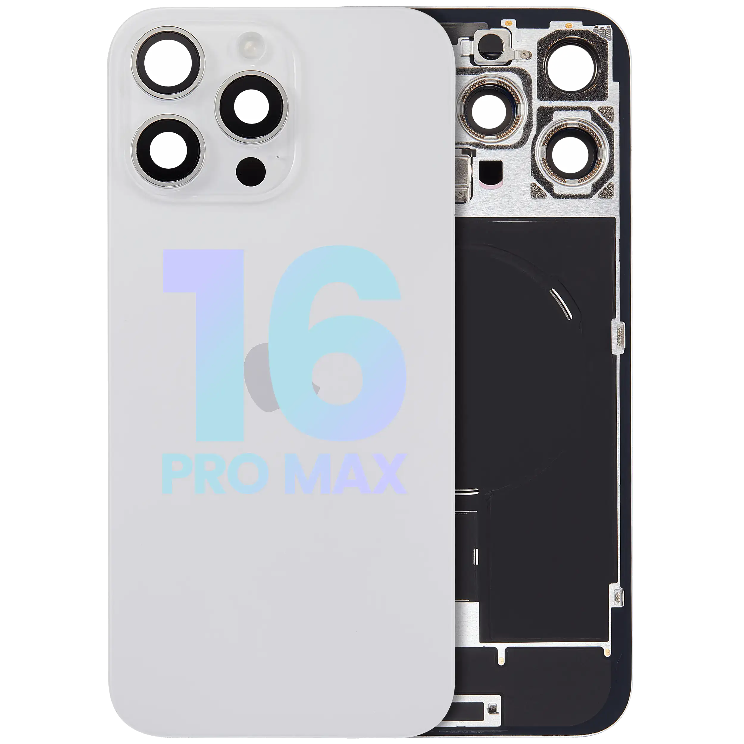Back Glass w/ MagSafe Magnet & NFC & Flashlight Flex For iPhone 16