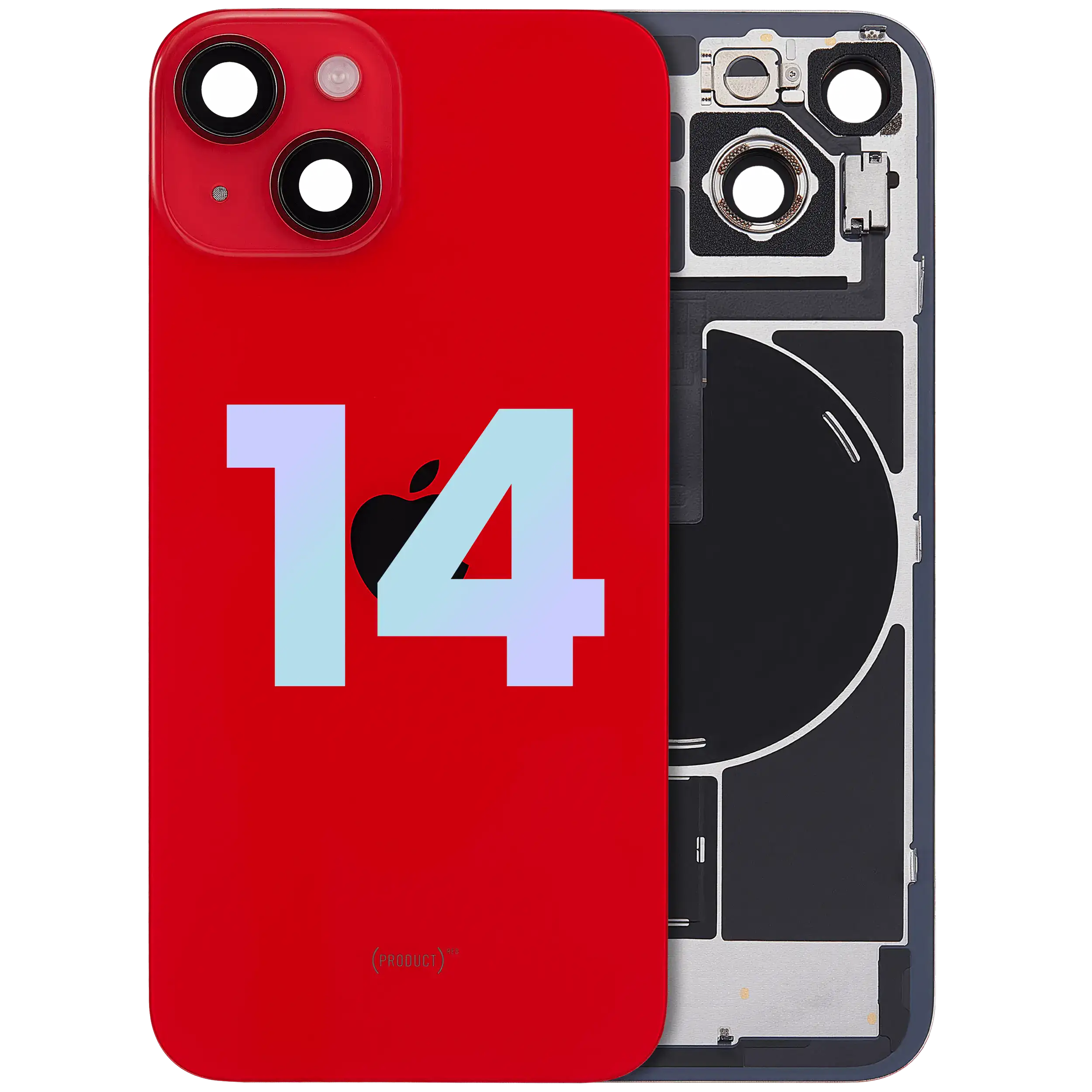 Back Glass w/ MagSafe Magnet & NFC & Flashlight Flex For iPhone 14