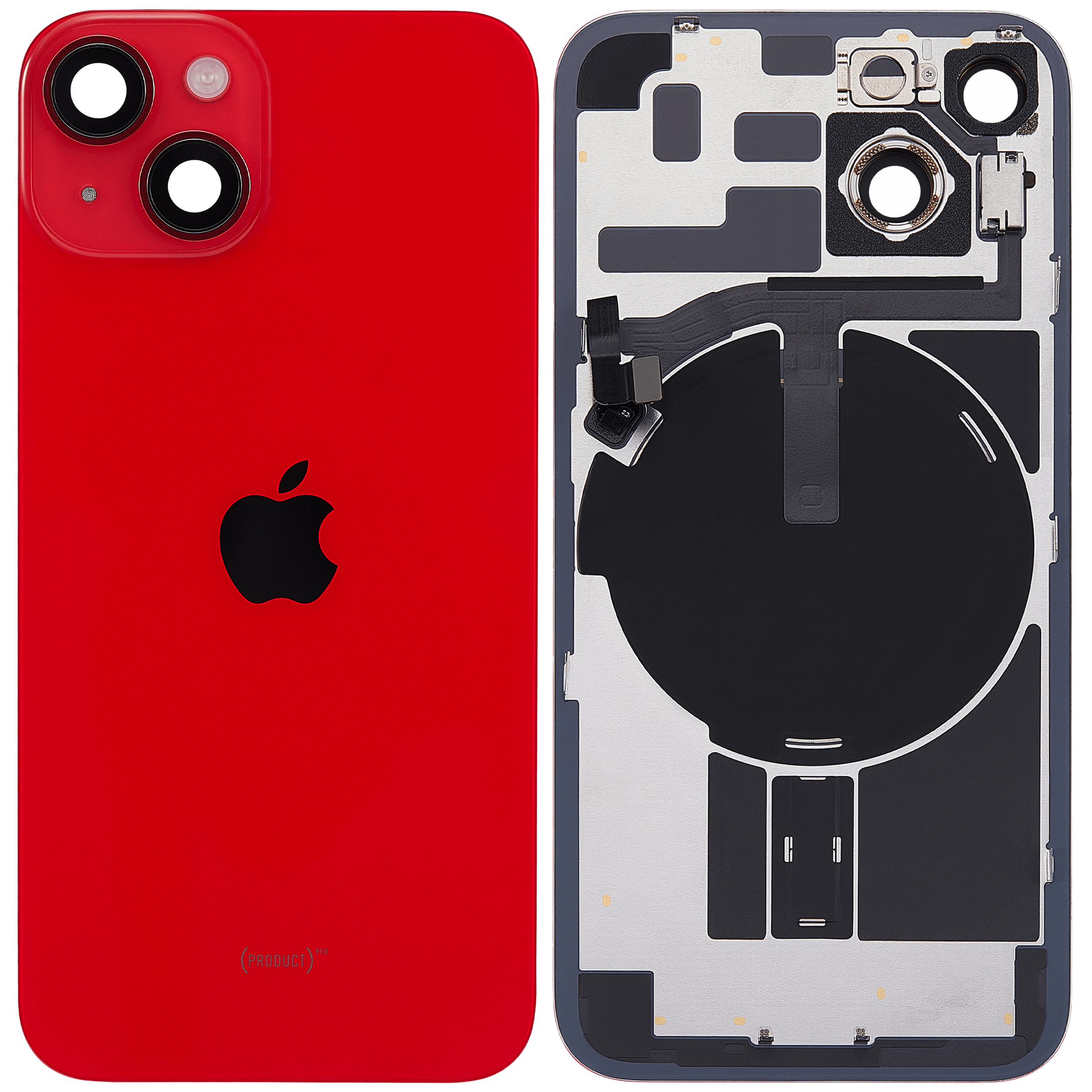 Back Glass w/ MagSafe Magnet & NFC & Flashlight Flex For iPhone 14