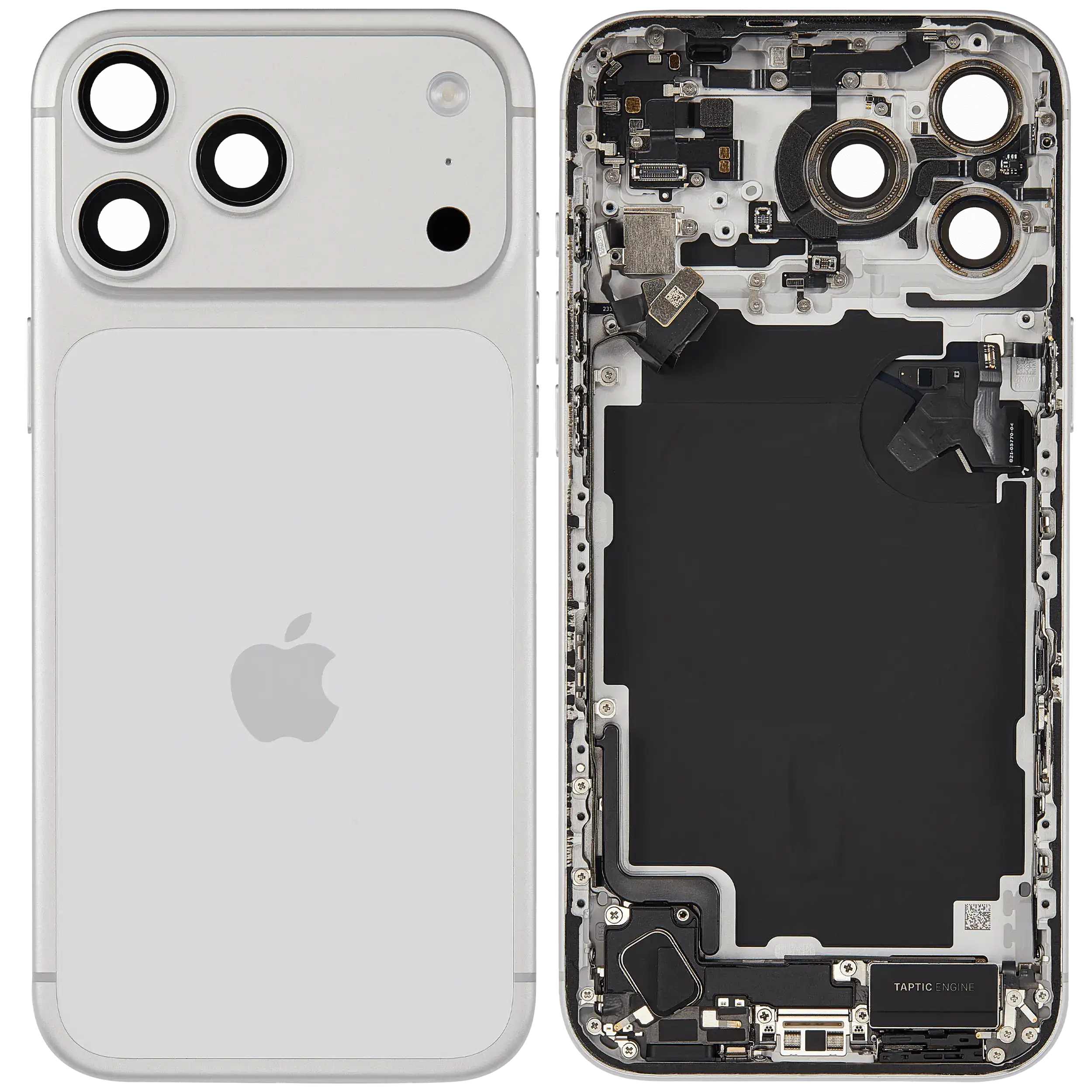 Back Housing W/ Charging Port Flex & Small Parts For iPhone 17 Pro