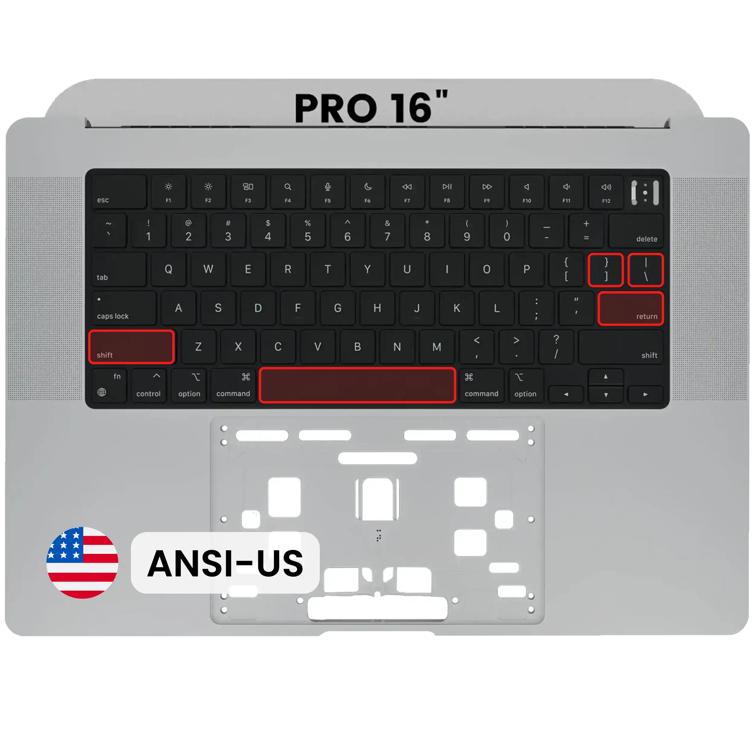 Top Case With Keyboard For MacBook Pro 16