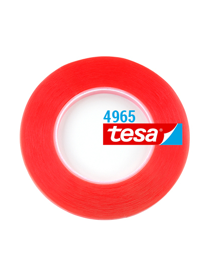 Double-Sided Polyester Red Tape (5Mm X 25M) (Tesa Model # 4965)