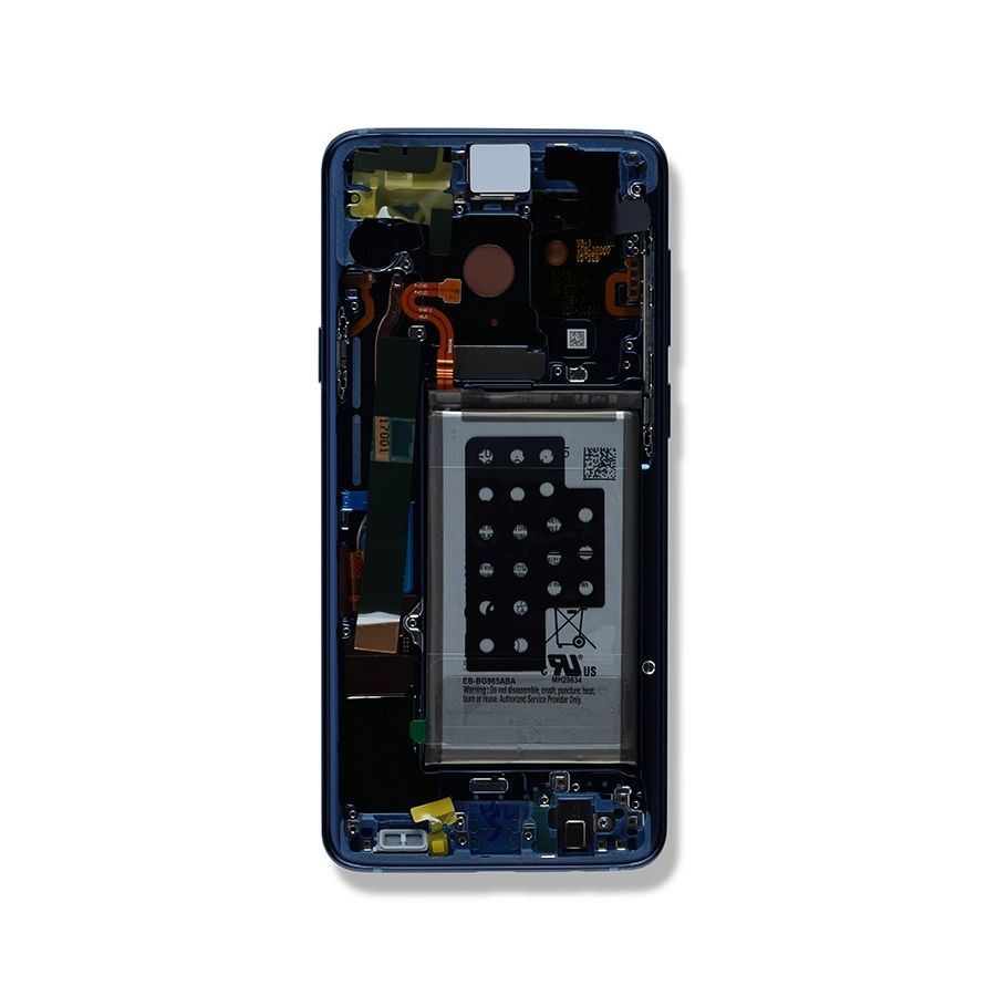 Oled Assembly With Frame Compatible For Samsung Galaxy S9 Plus (Service Pack) (Coral Blue)