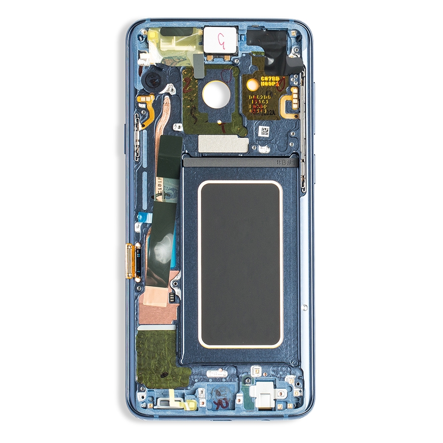 Oled Assembly With Frame Compatible For Samsung Galaxy S9 Plus (Service Pack) (Coral Blue)