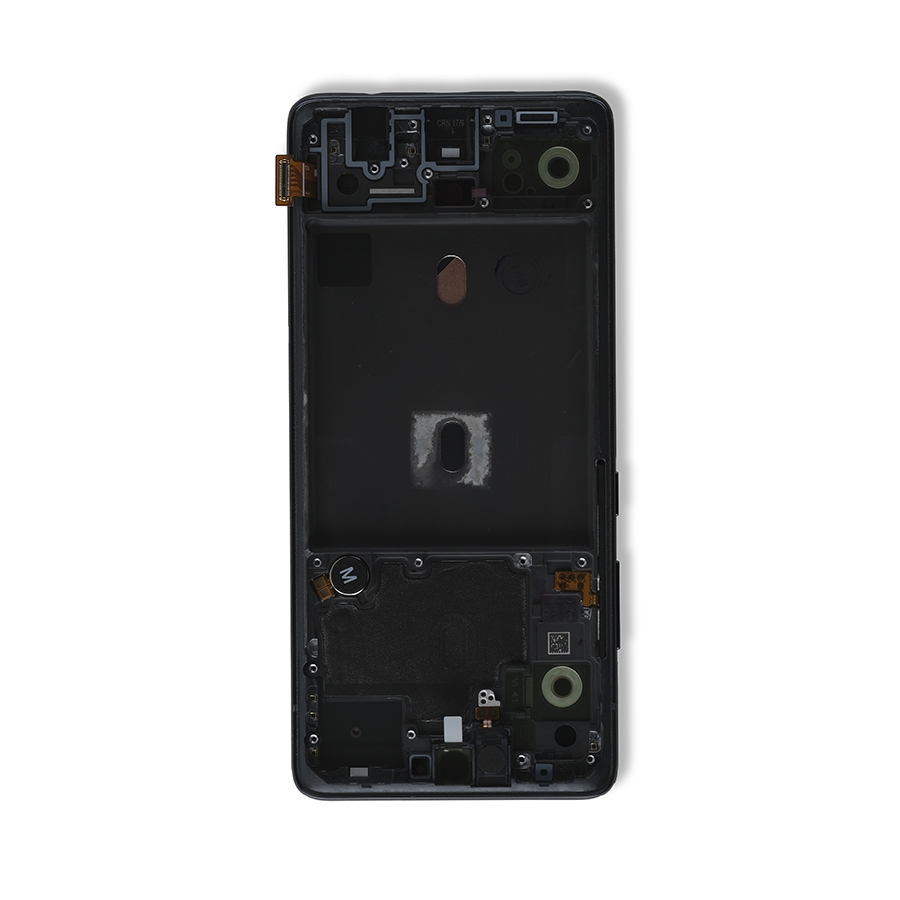 Oled Assembly With Frame Compatible For Samsung Galaxy A51 5G (A516 / 2020) (Non-Verizon 5G Uw Frame) (Service Pack) (Prism Cube Black)
