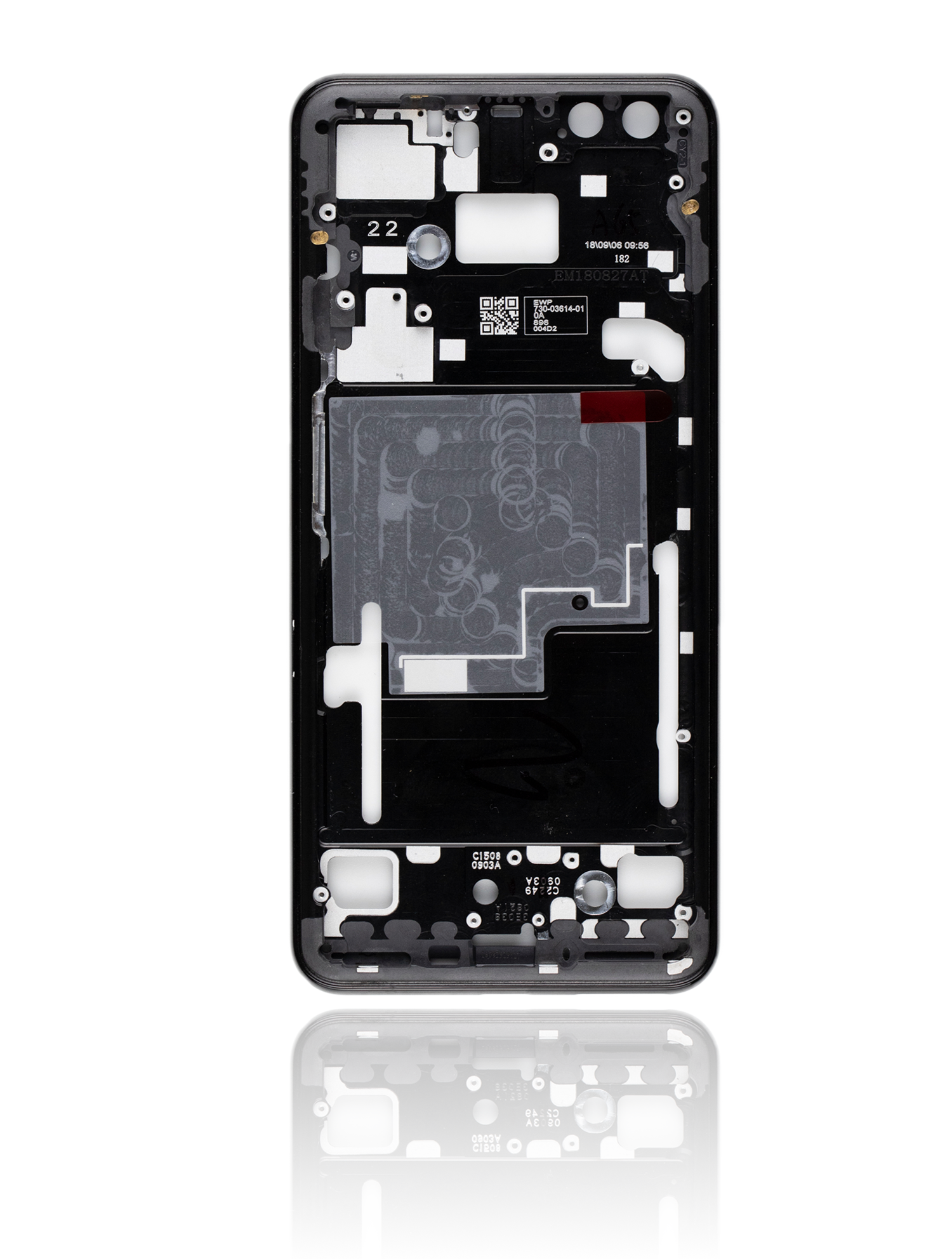 Mid-Frame Housing Compatible For Google Pixel 3 (Black)