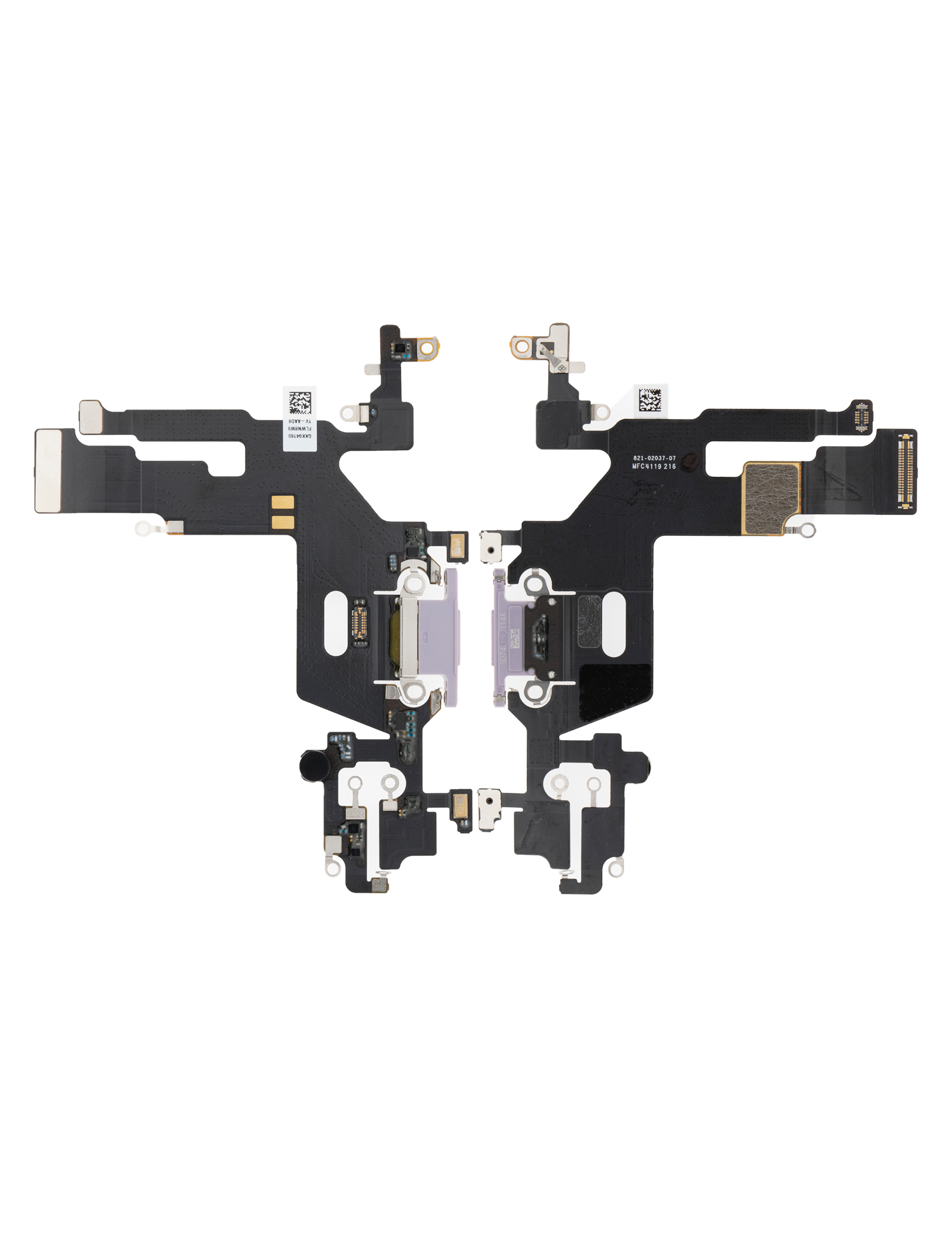 Charging Port Flex Cable Compatible For Iphone 11 (Premium) (Purple)