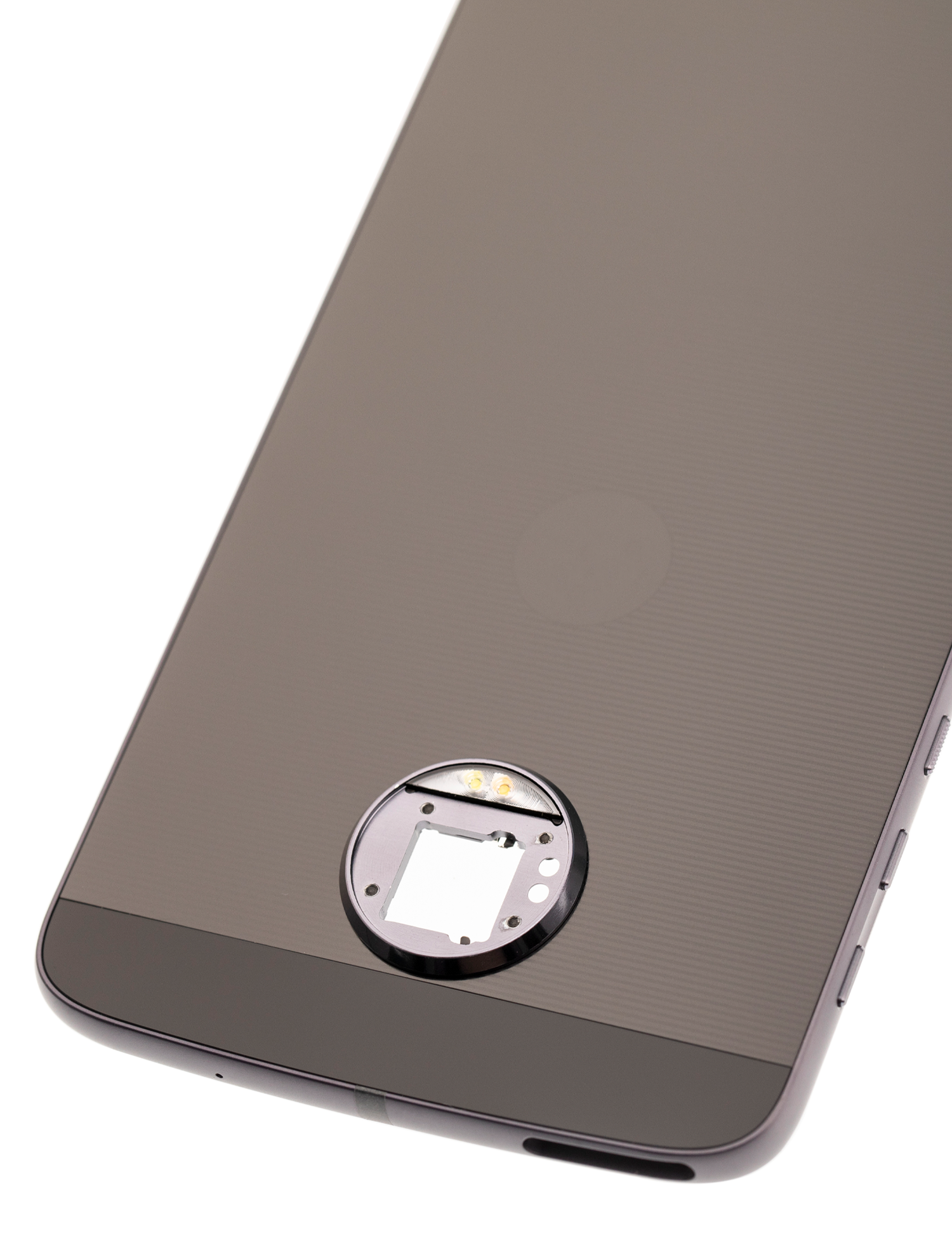 Back Housing Compatible For Motorola Moto Z Droid (Xt1650-01 / 2016) (Official - Not Aftermarket) (Black / Gray)