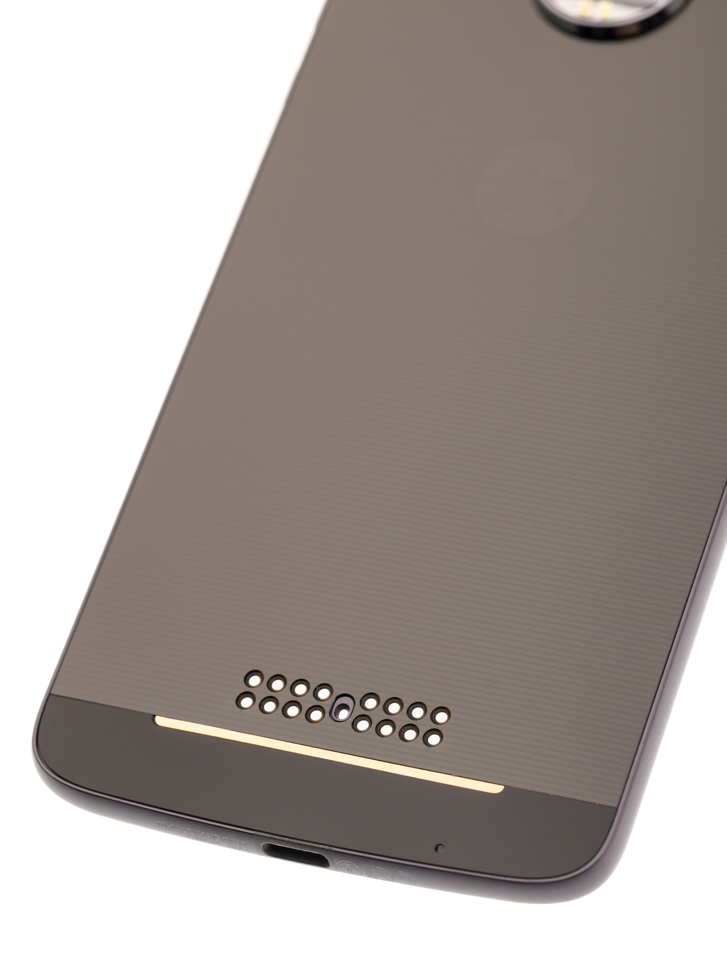 Back Housing Compatible For Motorola Moto Z Droid (Xt1650-01 / 2016) (Official - Not Aftermarket) (Black / Gray)
