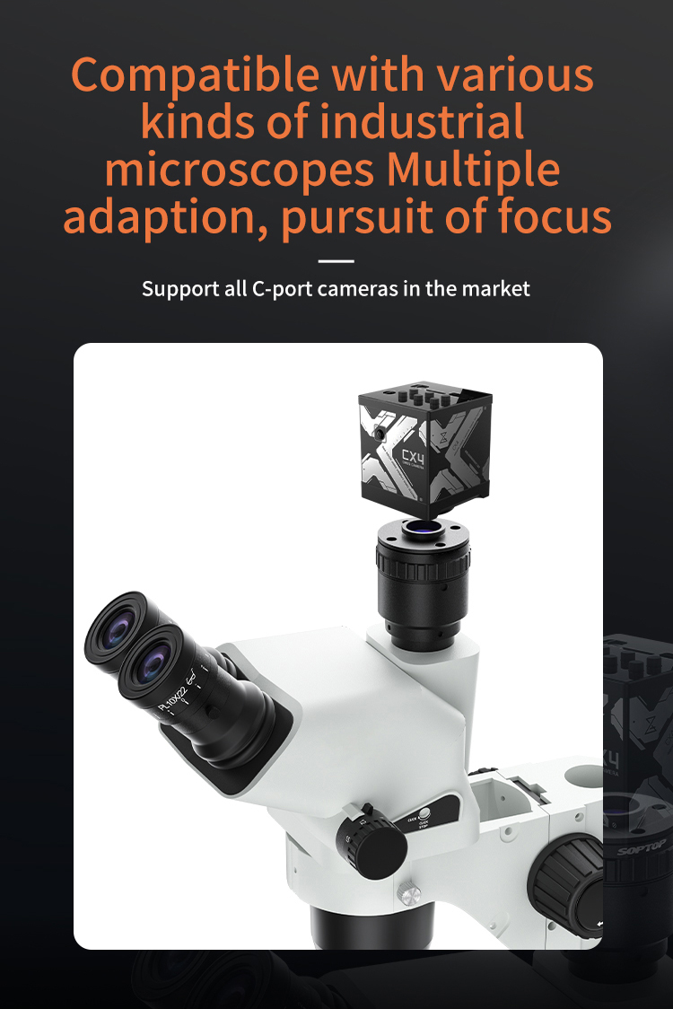 Cx4 Cmos Industrial Microscope Camera (Compatible With All C Connector Cameras) (Qianli)