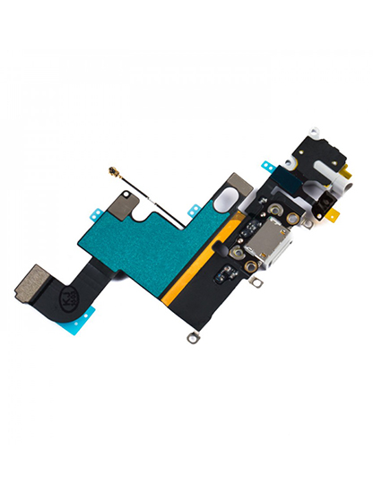 Charging Port Flex Cable Compatible For Iphone 6 (Aftermarket) (Silver)