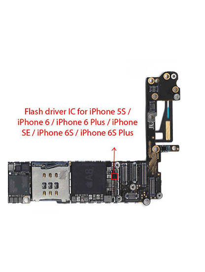 Flash Driver Ic Compatible For Iphone 5S / 6 / 6 Plus / Se (2016) / 6S / 6S Plus (U17 / U1602 / U3300 / 65Dl 64A1 20 Pins / Lm3564A1Tmx)