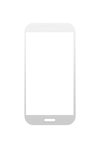 Front Glass Compatible For Samsung Galaxy S4 (White)