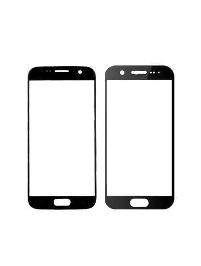 Front Glass Only Compatible For Samsung Galaxy S7 (Black Onyx)