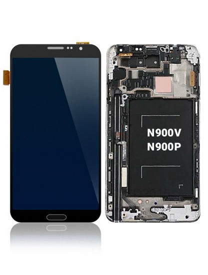 Oled Assembly With Frame Compatible For Samsung Galaxy Note 3 (Refurbished) (Verizon / Sprint) (Black)