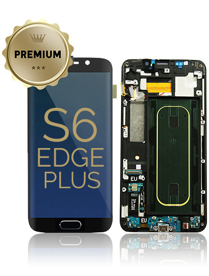 Lcd Assembly With Frame Compatible For Samsung Galaxy S6 Edge Plus (Service Pack) (Verizon) (Black Sapphire)