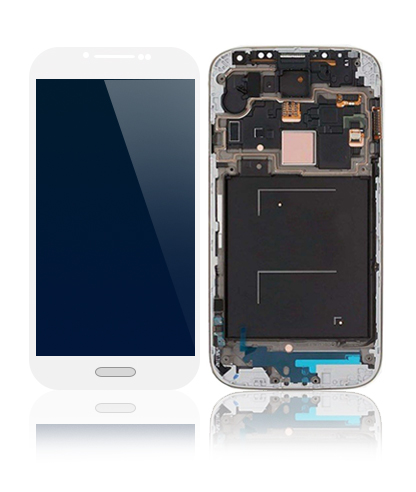 Oled Assembly With Frame Compatible For Samsung Galaxy S4 (I545 / L720 / R970) (Verizon & Sprint) (Refurbished) (White)