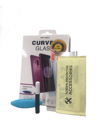 Uv Screen Protector With Glue Compatible For Samsung Galaxy S6 Edge (Case Friendly)