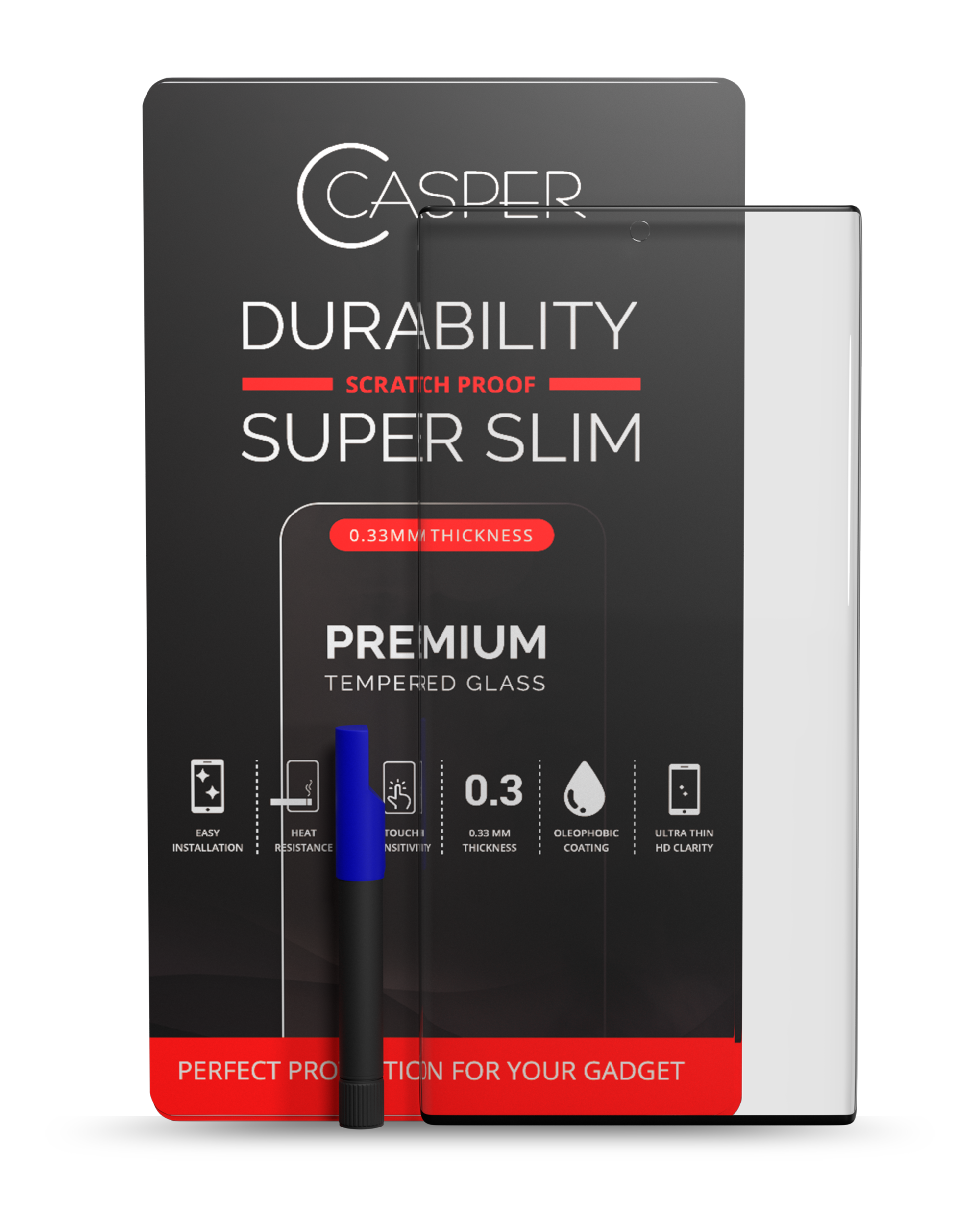 Casper Uv Screen Protector With Glue Compatible For Samsung Galaxy S23 Ultra (Case Friendly) (Retail Pack)