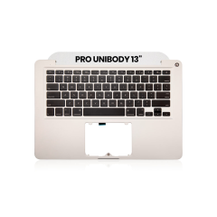 Top Case + Keyboard Compatible For MacBook Pro Unibody 13" (A1278 / Late 2011 / Mid 2012) (US English) (Used OEM Pull: Grade A)