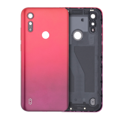 Back Cover Compatible For Motorola Moto E6S (XT2053 / 2020) (Sunrise Red)