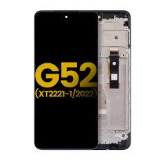 OLED Assembly With Frame Compatible For Motorola Moto G52 (XT2221 / 2022) (Refurbished) (All Colors)