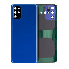 Back Cover Glass With Camera Lens Compatible For Samsung Galaxy S20 Plus (Service Pack) (Aura Blue)