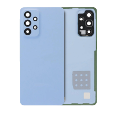 Back Cover Glass With Camera Lens Compatible For Samsung Galaxy A33 5G (Service Pack) (Blue)