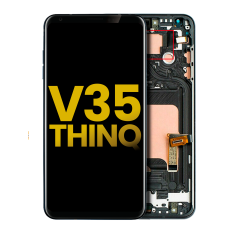 OLED Assembly With Frame Compatible For LG V35 ThinQ (Refurbished) (Aurora Black)