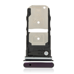 Dual Sim Card Tray Compatible For Motorola Edge 5G (XT2063 / 2020) (Midnight Magenta)