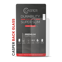 Casper Tempered Glass (Back Glass) Compatible For iPhone XR (Retail Pack) (Matte)