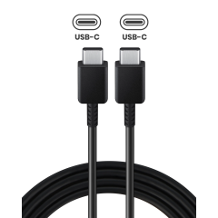 USB-C to C (3ft) Cable For Samsung (OEM Grade New) (Bulk Packaging) (Black)