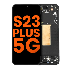 OLED Assembly With Frame Compatible For Samsung Galaxy S23 Plus 5G (US & International) (Blemish: Grade B) (Phantom Black)