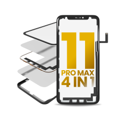4 in 1 Long Flex (Digitizer Touch With Glass + OCA + Frame Pre-installed) Compatible For iPhone 11 Pro Max (OCA Master)
